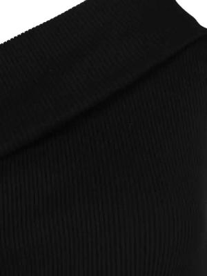 Rick Owens - Asymmetrical Maxi Dress – Black - Größe M - schwarz