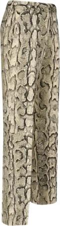 Dries Van Noten - High-Waisted Snake Print Trousers With Classic Wai - Größe 38 - bunt