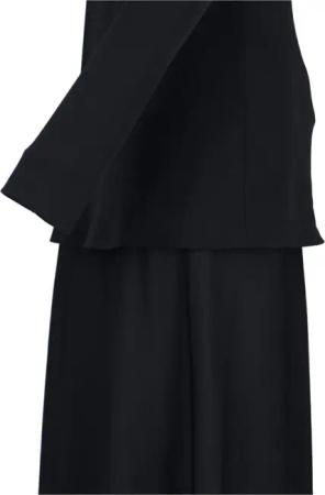 Jil Sander - Black Layered Midi Dress - Größe 34 - schwarz