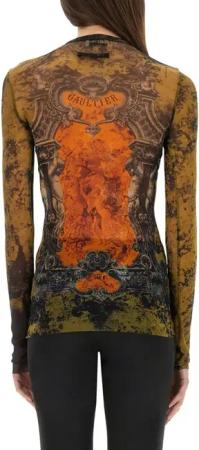 Jean Paul Gaultier - "Médaillon" Top - Größe XS - bunt