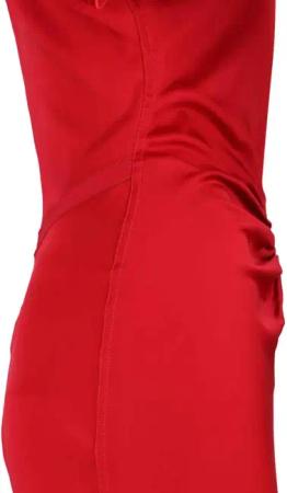 Victoria Beckham - Draped Midi Dress Red - Größe 10 - rot