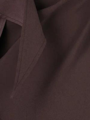 Setchu - Maxi Dress "Origami" In Brown Satin Fabric - Größe II - braun