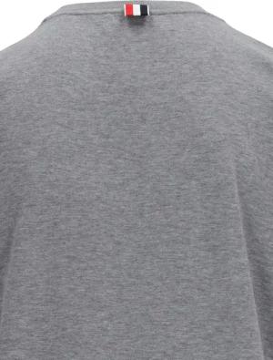 Thom Browne - "Anchor Print" Logo T-Shirt – Gray - Größe 00 - grau
