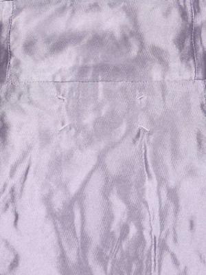 Maison Margiela - Draped Midi Skirt In Metallic Purple - Größe 40 - lila