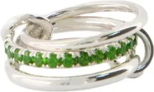 Spinelli Kilcollin Ring - Petunia Chrome Diopside Ring - Spinelli Kilcollin - Gr. 7 ,5 - in Silber - für Damen