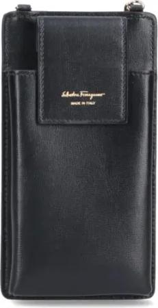 Salvatore Ferragamo Handyhüllen - "Vara" Smartphone Pouch – Black - Gr. unisize - in Schwarz - für Damen