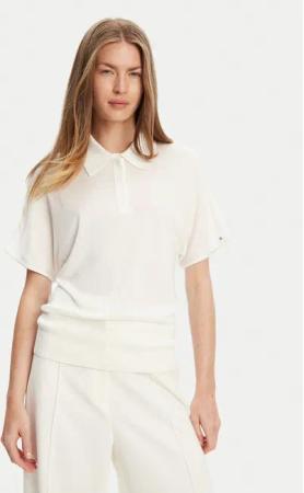 Tommy Hilfiger Poloshirt WW0WW45652 Écru Regular Fit