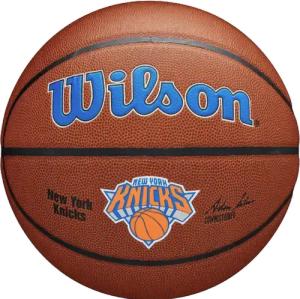 Wilson NBA New York Knicks Team Composite Basketball Training Ball Orange