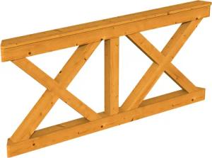 Skanholz Brüstungsgeländer "Andreaskreuz"