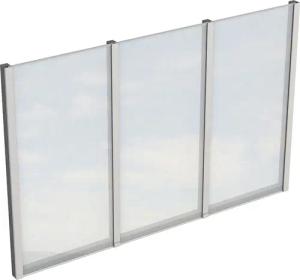 Skanholz Carport-Seitenwand, m. Polycarbonat, freistehend