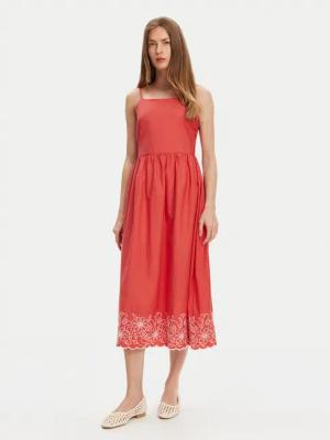 United Colors Of Benetton Sommerkleid 4KUSDV0B7 Rot Regular Fit
