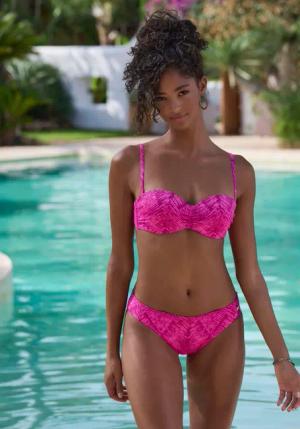 JETTE Bikini-Hose Damen beere bedruckt Gr.40