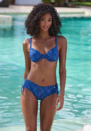 JETTE Bikini-Hose Damen marine bedruckt Gr.44