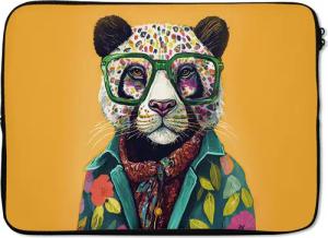 MuchoWow Laptop-Hülle Panda - Brille -