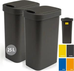 Hausfelder Mülleimer Abfalleimer 25 Liter mit