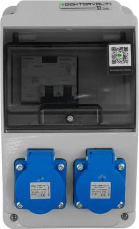 Doktorvolt Stromverteiler Baustromverteiler Stromverteiler XS-S/FI Siemens