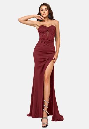 Moda Minx Jerseykleid im schulterfreien Design
