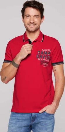 CAMP DAVID Poloshirt mit Seitenschlitze
