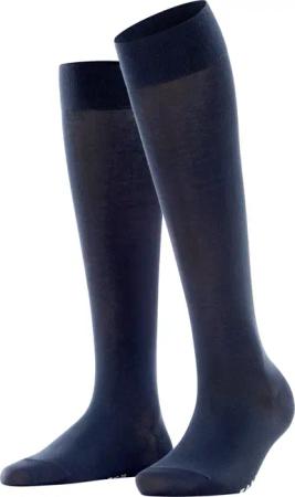 FALKE Kniestrümpfe Cotton Touch weicher Komfortbund,