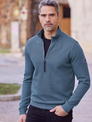 LERROS Sweatshirt LERROS Unifarbener Sweattroyer für