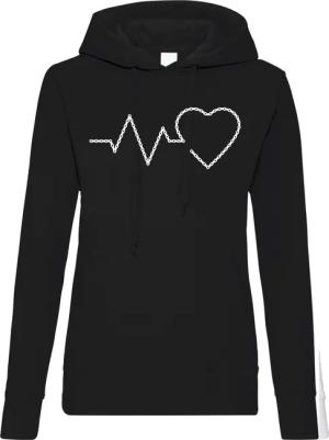 Youth Designz Kapuzenpullover Heartbeat Fahrradkette Damen