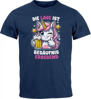 MoonWorks Print-Shirt Herren T-Shirt Party Feiern