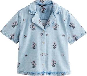 Next Jeanshemd Jeanshemd mit Blumenstickerei aus
