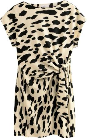 Next Jerseykleid Strukturiertes Minikleid zum Binden