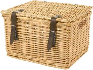 M-Wave Einkaufsshopper Weidenkorb, 33 l, Fahrradkorb