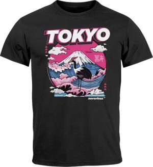 Neverless Print-Shirt Herren T-Shirt Tokyo Japan