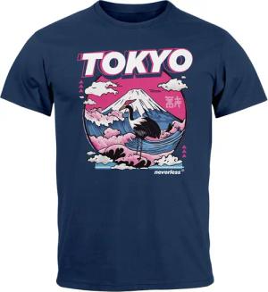 Neverless Print-Shirt Herren T-Shirt Tokyo Japan
