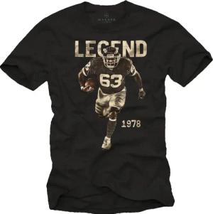 MAKAYA Print-Shirt American Football Bulldozer Motiv