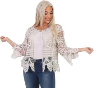 Aurela Damenmode Strickjacke Damen Häkeljacke Sommer