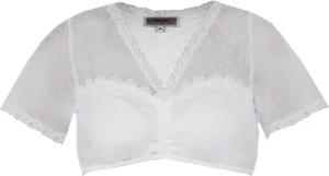 MarJo Dirndlbluse MarJo 'Anzing' Kurzarm, Offwhite