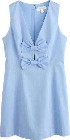 Next Minikleid Ärmelloses Minikleid mit Schleife