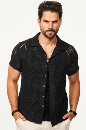 SOULSTAR Kurzarmhemd im Vintage Summer-Look als