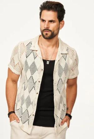 SOULSTAR Kurzarmhemd im Vintage Summer-Look als