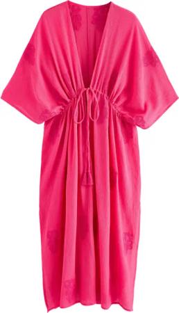 Next Strandkleid Maxi-Kimono mit Taillengürtel und