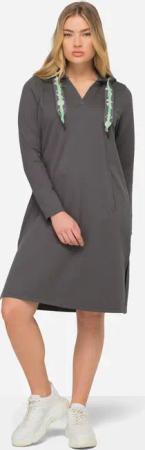 Laurasøn Midikleid Sweatkleid Kapuze OEKO-TEX