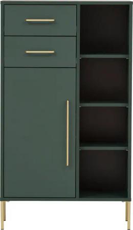 welltime Midischrank Kent mit goldfarbenen Griffen