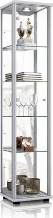 K-Möbel Glasvitrine C1083 (Glasvitrine (176x37x33 cm)