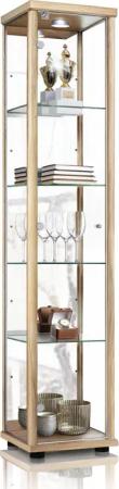 K-Möbel Glasvitrine C1083 (Glasvitrine (176x37x33 cm)