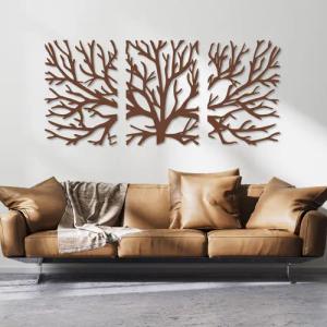 EYOKA Wanddekoobjekt 3D Wandbild aus Holz