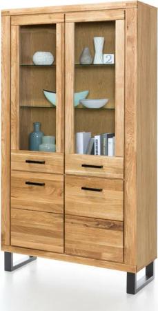 ELFO Standvitrine Vitrine Tina in Wildeiche