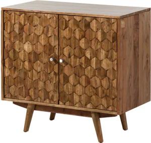 Massivmoebel24 Kommode (Kommode Akazie 80x42x75 Akazie