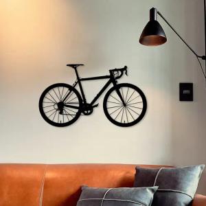 WoodFriends Wandbild aus Holz Rennrad Fahrrad