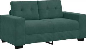 vidaXL Sofa Zweisitzer-Sofa Dunkelgrün 120 cm