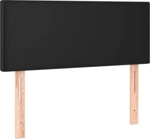 vidaXL Kopfteil LED Kopfteil Schwarz 80x5x78/88