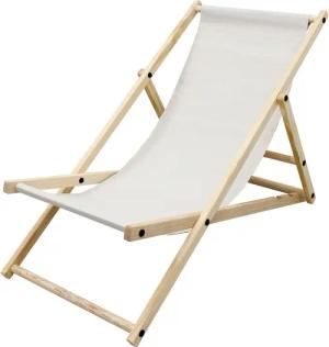 ECD Germany Gartenliege Holz Beachstuhl klappbarer