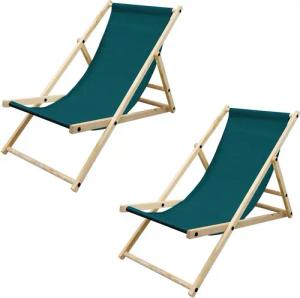 ECD Germany Gartenliege Holz Beachstuhl klappbarer